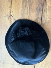 Victoria Ann Exclusive Millinery 100% Cotton Velvet Effect Hat Flower On Brim