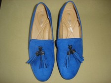Ladies TU Blue Suede Shoes Size 4