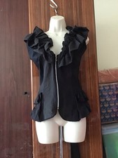 Zone Bleue Paris Womens Jacket Size  M Black. NWT