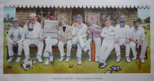 Village cricket cartoon - village,