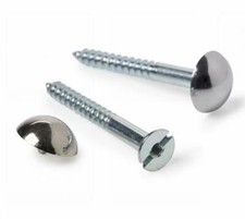 Mirror Screws Polished Chrome