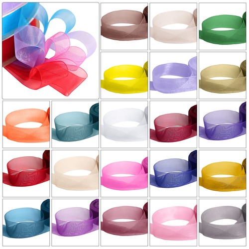 Organza ribbon 20m woven - organza,