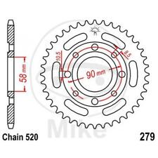 Crown 33 Teeth 520 Black