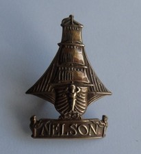 ROYAL NAVAL DIVISION NELSON BATTALION CAP BADGE