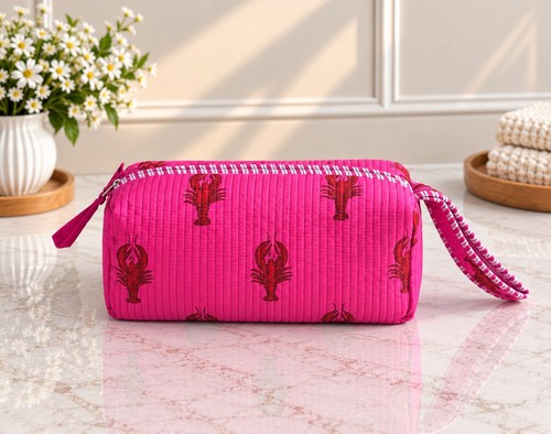 Quilted travel storage bag - quilted,