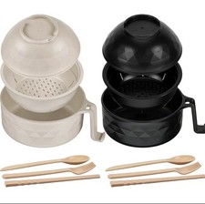 Microwave Lamian Noodle Pot Set with Handle Spoon Fork Chopsticks 2 Pack