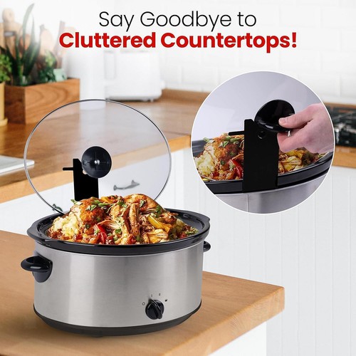 Slow cooker lid holder - cooker,