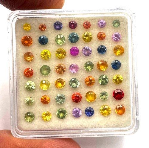 Natural multi sapphire round - sapphire,