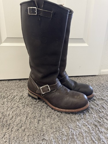 Bike boots brown leather steel - leather,