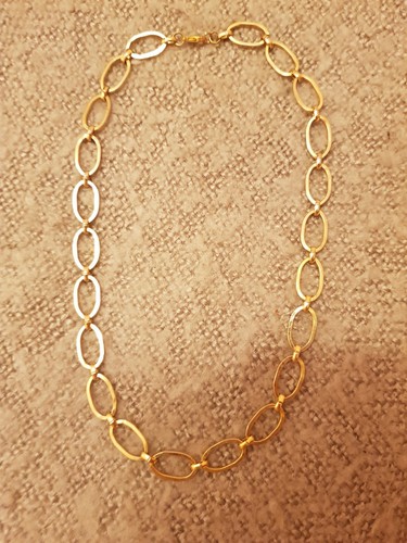 Gold tone chain retro chunky - tone,