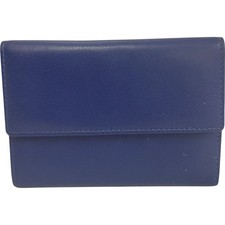 Graffiti Blue Leather Wallet