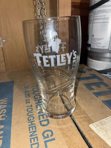 Tetley pint glasses - pint, x2