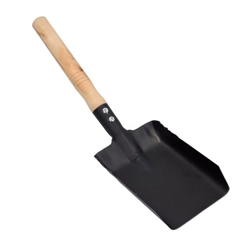 Metal dustpan shovel black - metal,