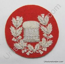 Drum Major Badge Silver on Red Pipe Band R1218