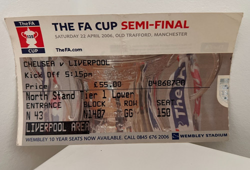 Cup semi final ticket - cup,