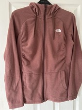 NORTH FACE MEZZALUNA POLARTEC FULL ZIP PINK FLEECE SIZE SMALL