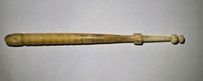 Antique Bone and Boxwoood Lace Bobbin 19th Century Victorian
