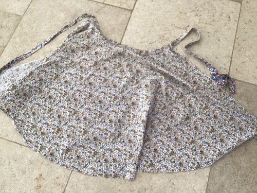 Vintage handmade half apron - vintage,