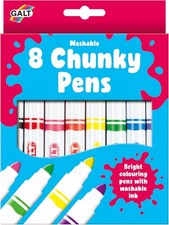 Galt Toys, 8 Chunky Pens - Washable, Chunky Pens for Children, Ages 3 Years Plu