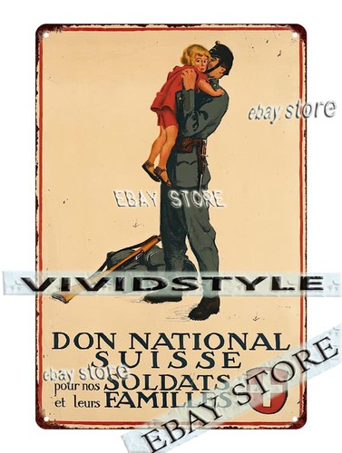 Tin sign 1918 national - sign,