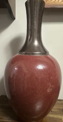 Large red brown glazed - brown,