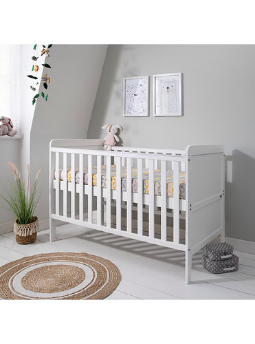 Cot bed with top changer - cot,