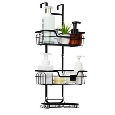 Over Door Hooks Hanging Organizer Holder Bathroom Shower Caddy Tidy Storage Rack