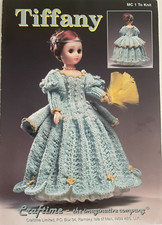 Craftime KNITTING PATTERN Tiffany 15" doll elegant dress outfit bodice MC 1