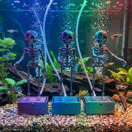 Dancing skeleton aquarium - skeleton,