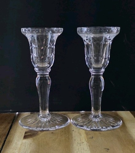 Crystal cut glass single - x2,