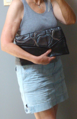 Sharif vintage black leather - black,