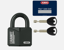 Abus Padlock Granite 37/55 - Includes 2 Keys - With Code Card