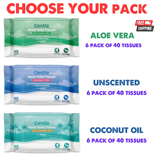 Moist toilet tissue - 6x,