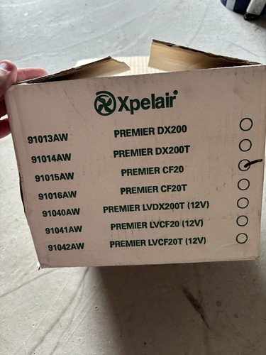 Xpelair premier cft20 - xpelair,