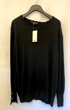 Lipsy  Black Scalloped Crew