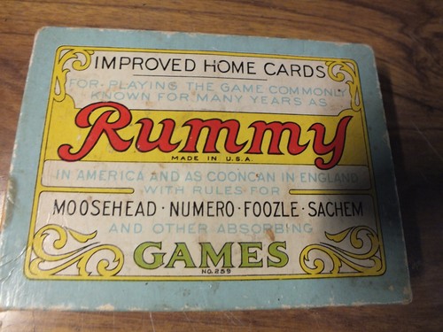 Vintage rummy card game - vintage,