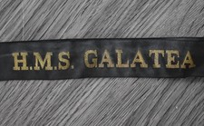 Royal Navy Cap Tally Ribbon - H.M.S. Galatea - RNVR Hull