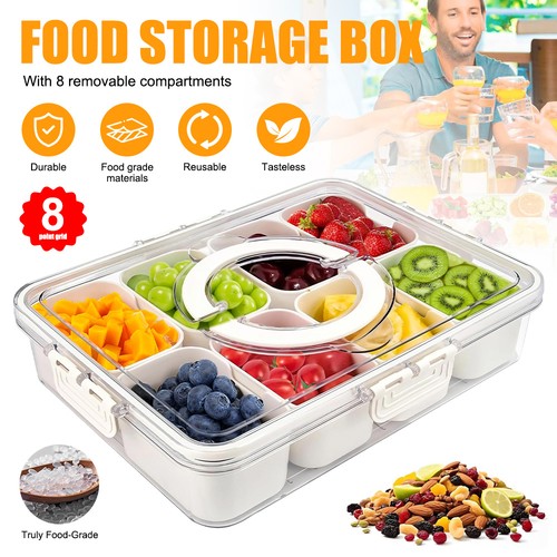 Portable snackle box - box,, divided