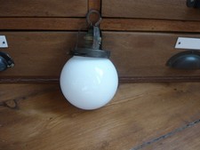 Vintage Small Mid Century Opaline Globe Lamp/Light