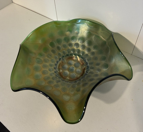 Antique fenton green carnival - antique,