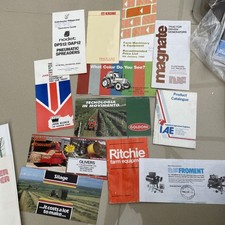 Job lot 12 brochures/impliment catalogues/ prices krone, Ritchie,SKH ,goldoni