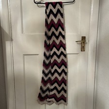 Knitted Wool Scarf 78 Inches Long. Very Warm. Very Soft.