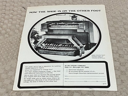 Keyboard organ advert 11x8 - advert, 11x8"