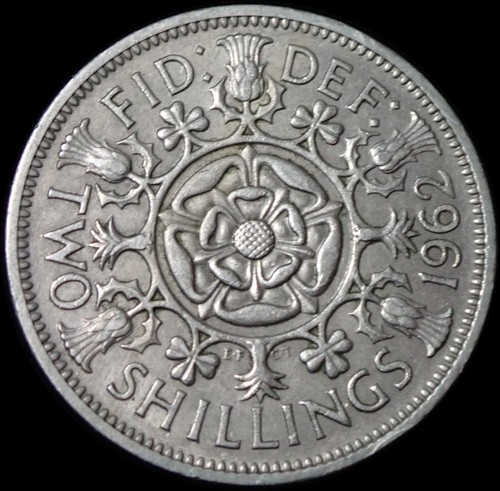 Two shillings 1962 - uk,
