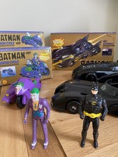 Batman 89 Batmobile Box - Cocoon Missiles - Toybiz - Joker Cycle Action figures 