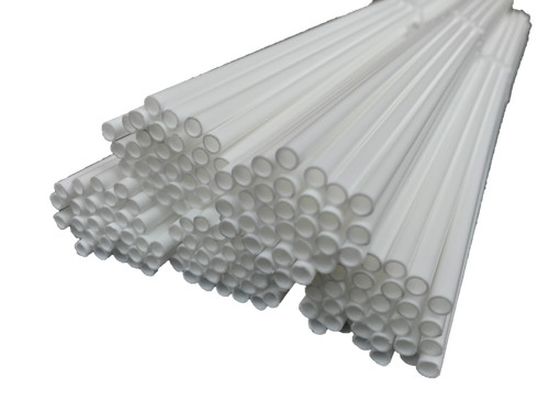 White plastic cake dowels - white,