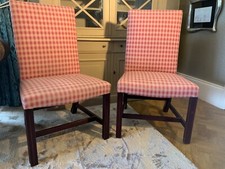 ExDisplay George Smith oversized Gainsborough side chair Raoul fabric rrp£2100 A