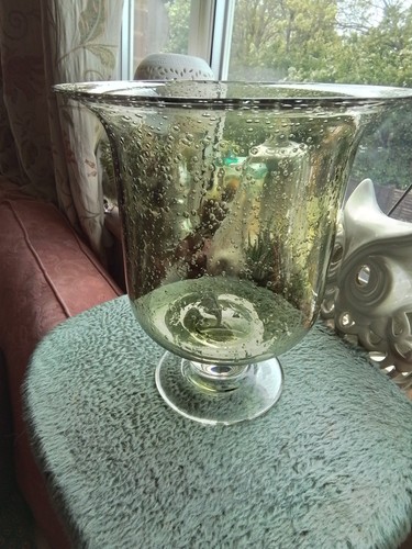 Smokey grey hand blown - grey, art