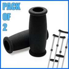 2x Soft Rubber Crutch Handle