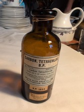 Vintage Medicine Bottle Collectors Item 13cm Tall